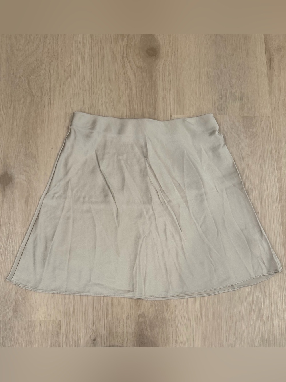 Quince washable silk mini skirt